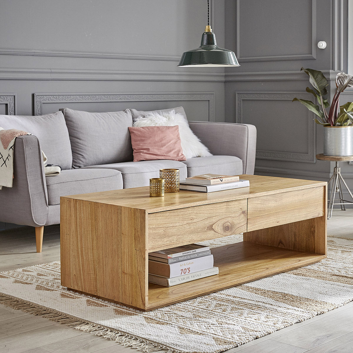 Couchtisch aus mindi 140 cm