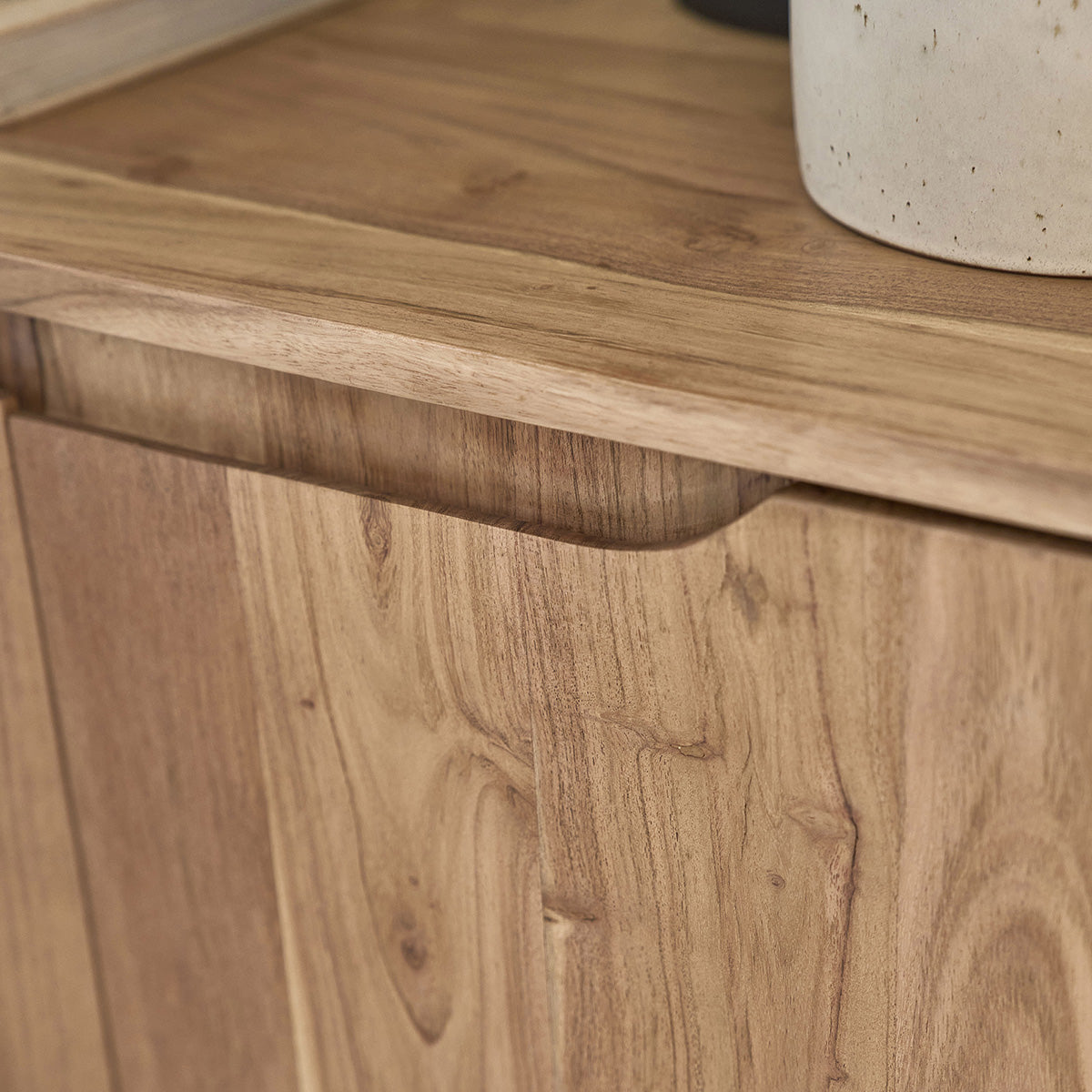SAMSO - Sideboard aus massivem Akazienholz, 100 cm