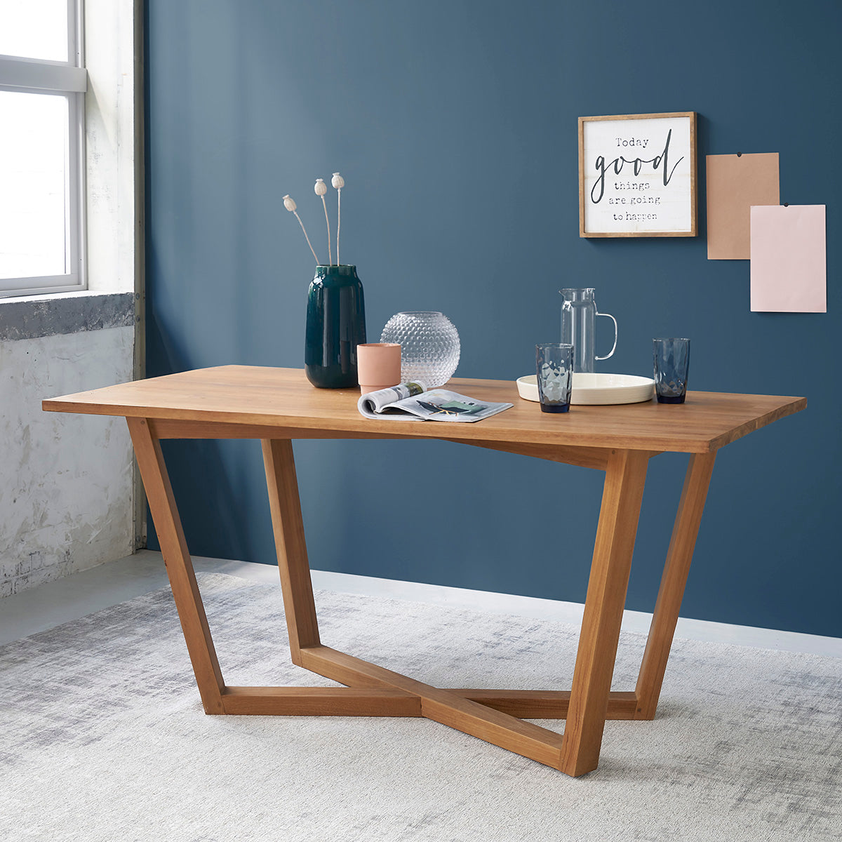 TRISTAN - Table en teck massif 6 pers.