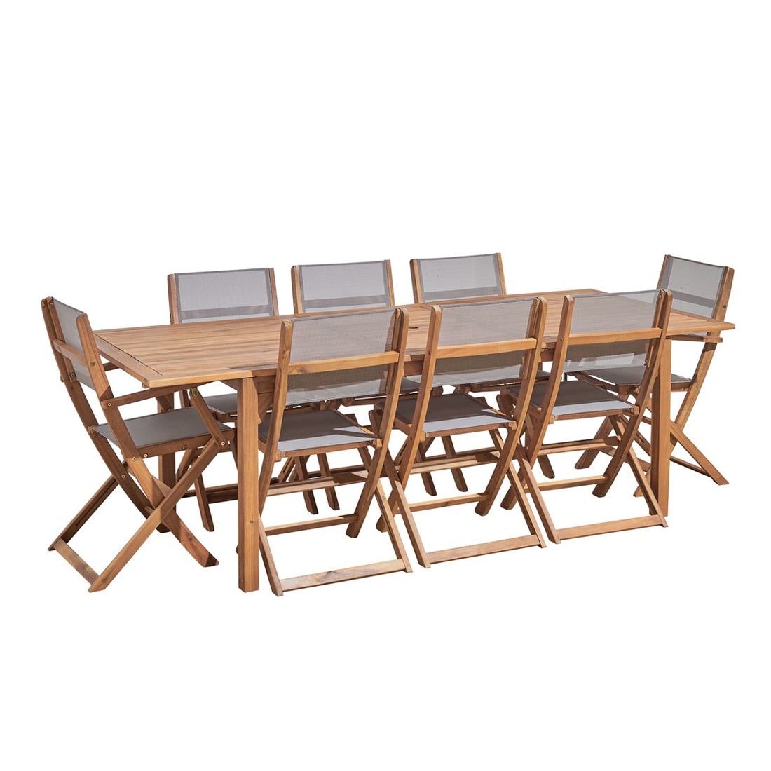 HANOÏ - Ausziehbarer Gartenlounge aus Akazie 8/10 Sitze