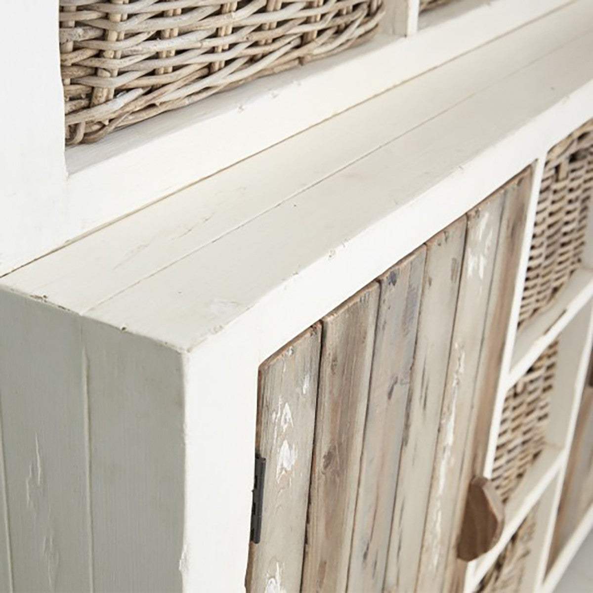 HONFLEUR - Vaisselier en bois recyclé massif 140 cm