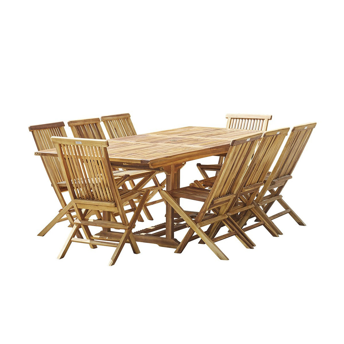 BALI - Gartenmöbel aus massivem, geöltem Teakholz 8/10 pers.