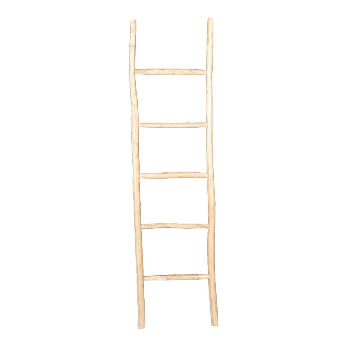 CLARA - Échelle porte-serviettes en teck massif 170 cm