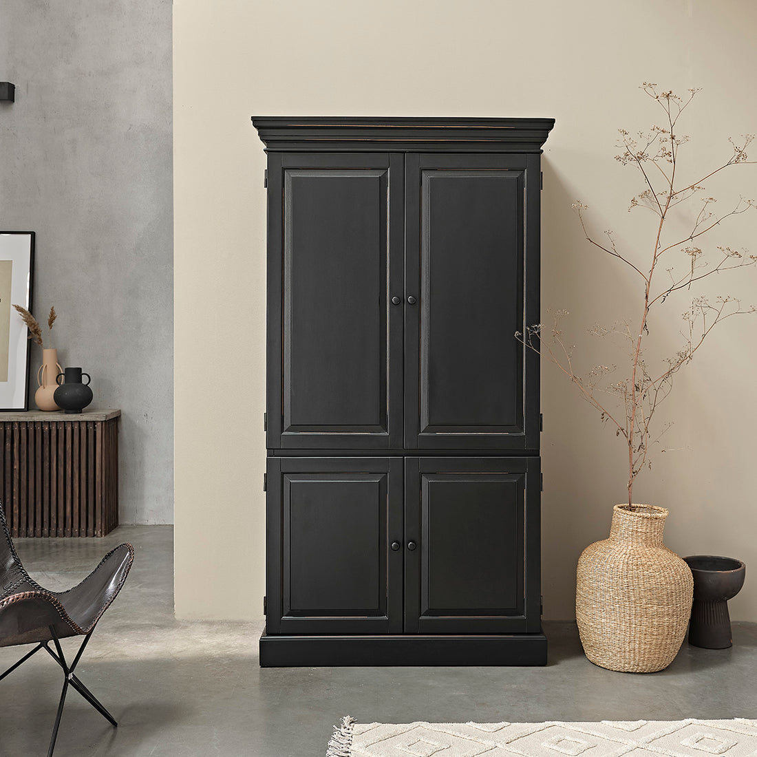 SOHO - Armoire en acajou massif 190 cm