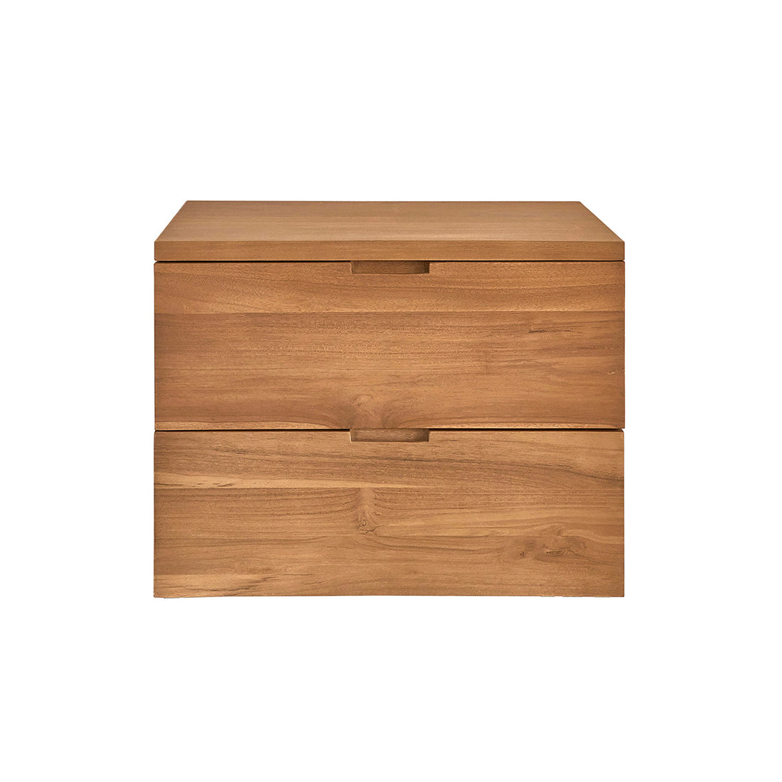 MAË - Waschtischunterschrank aus massivem Teakholz, hängend, 60 cm