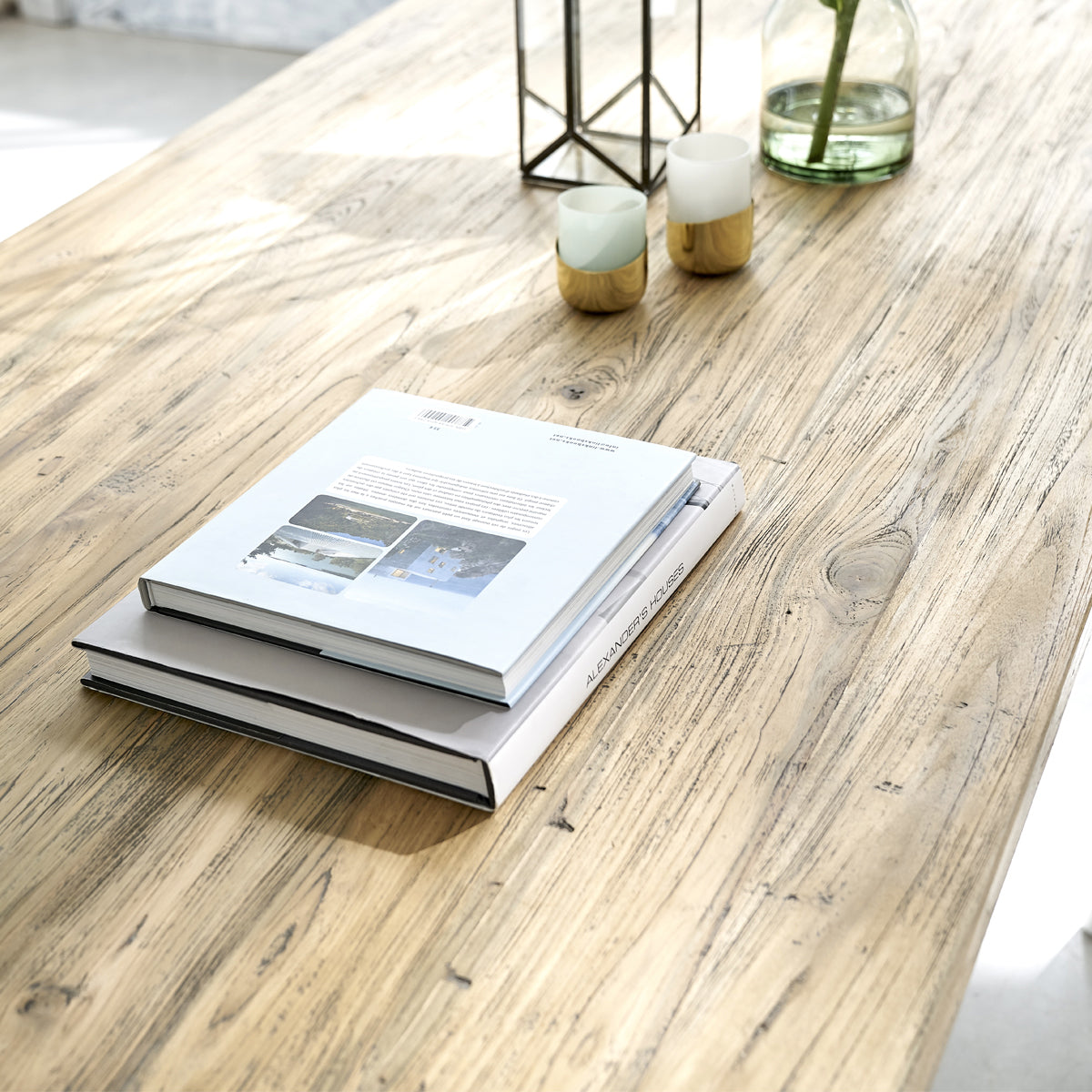 CARGO - Ausziehbarer Tisch aus massivem recyceltem Teakholz 12 pers.