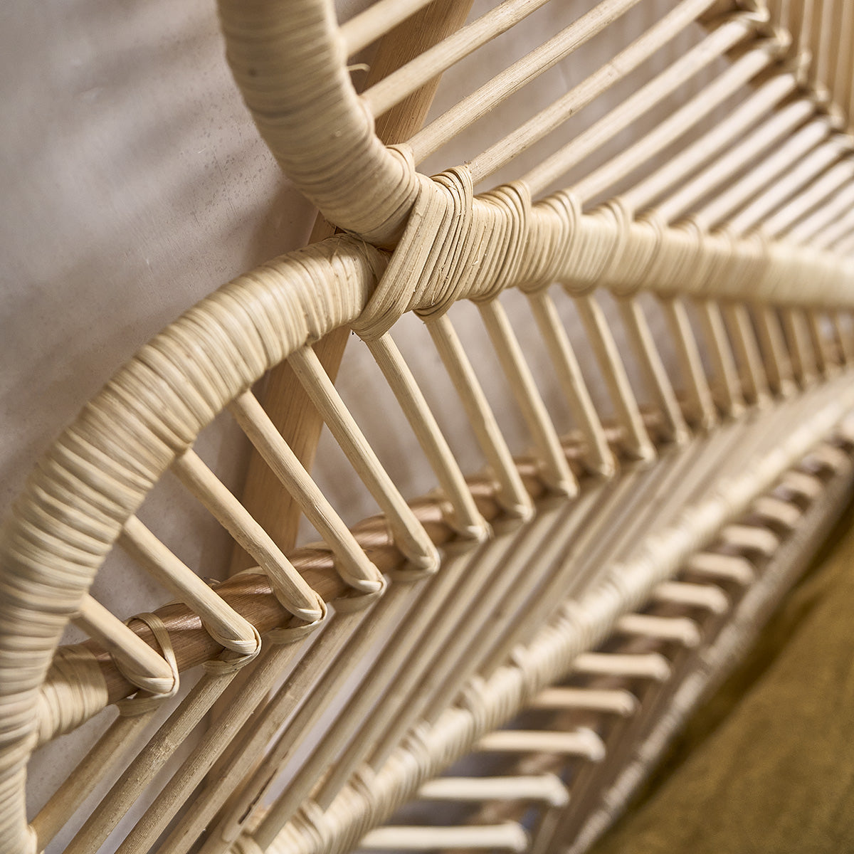 COLETTE - Tête de lit en rotin 140 cm