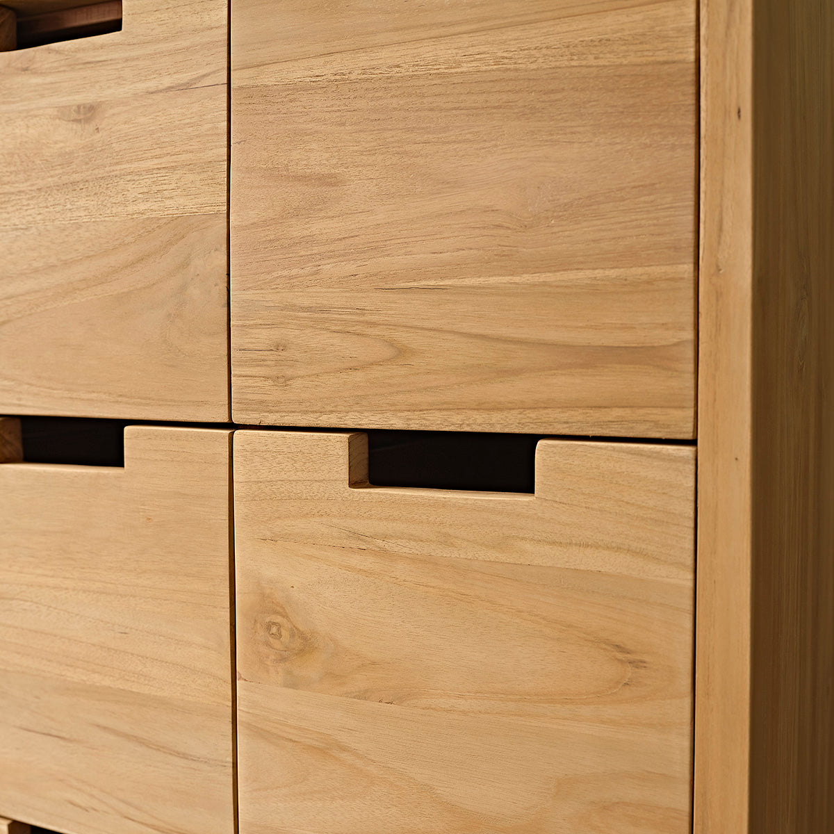 ALDO - Armoire d'entrée en teck massif 80 cm