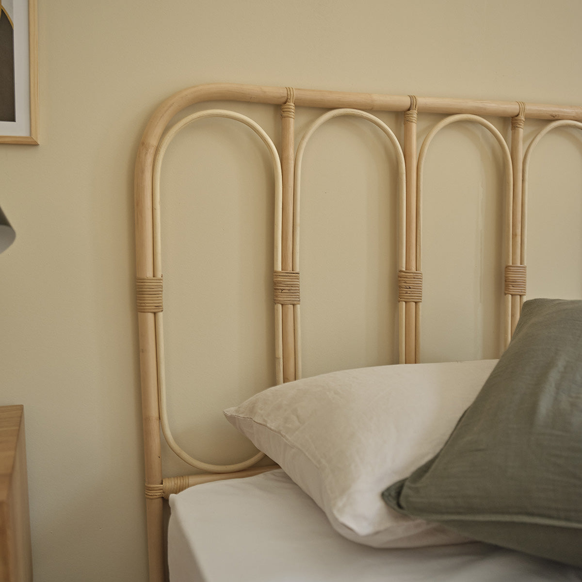 BOHO - Tête de lit en rotin 160 cm