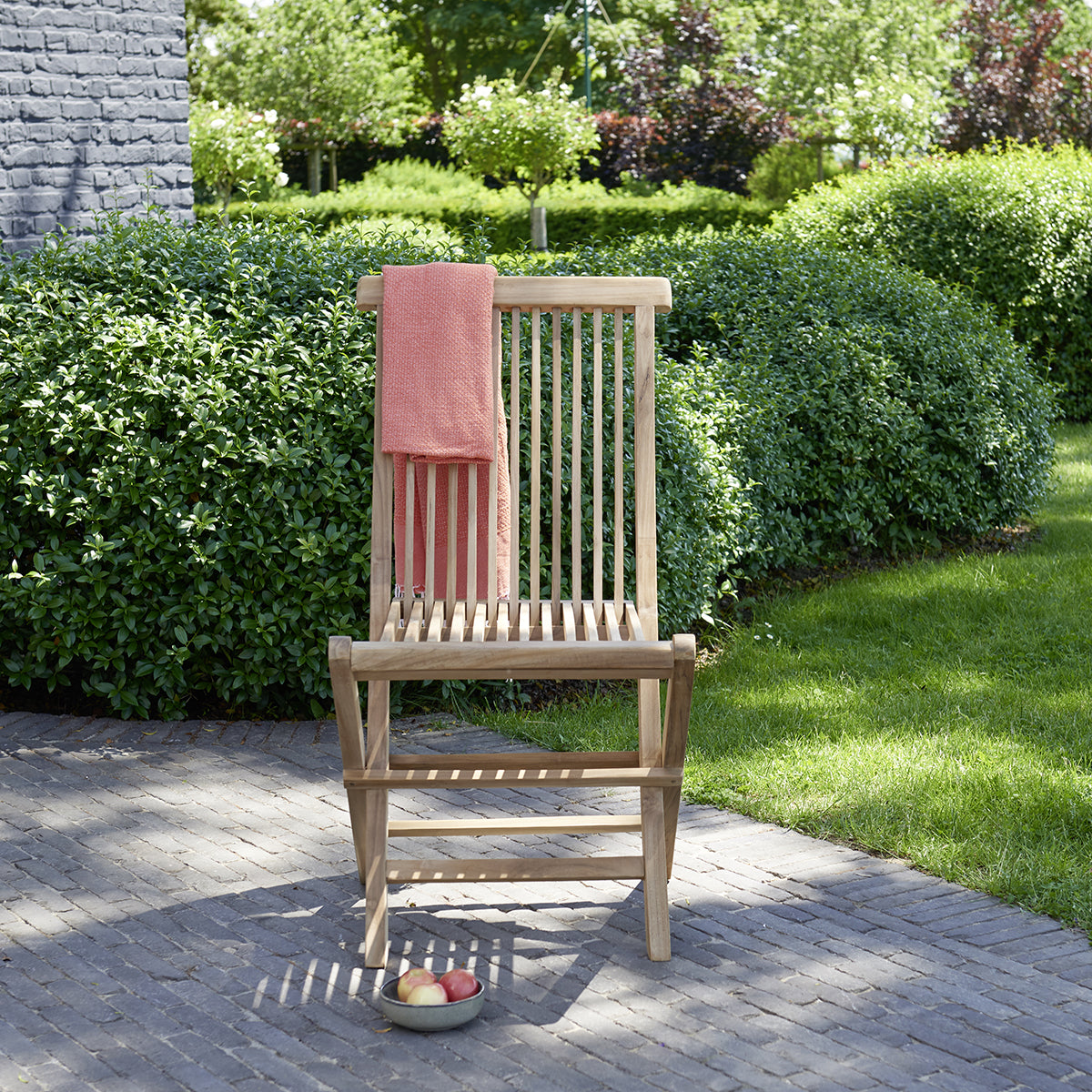 MIDLAND - Massiver Teakholz-Gartenklappstuhl 