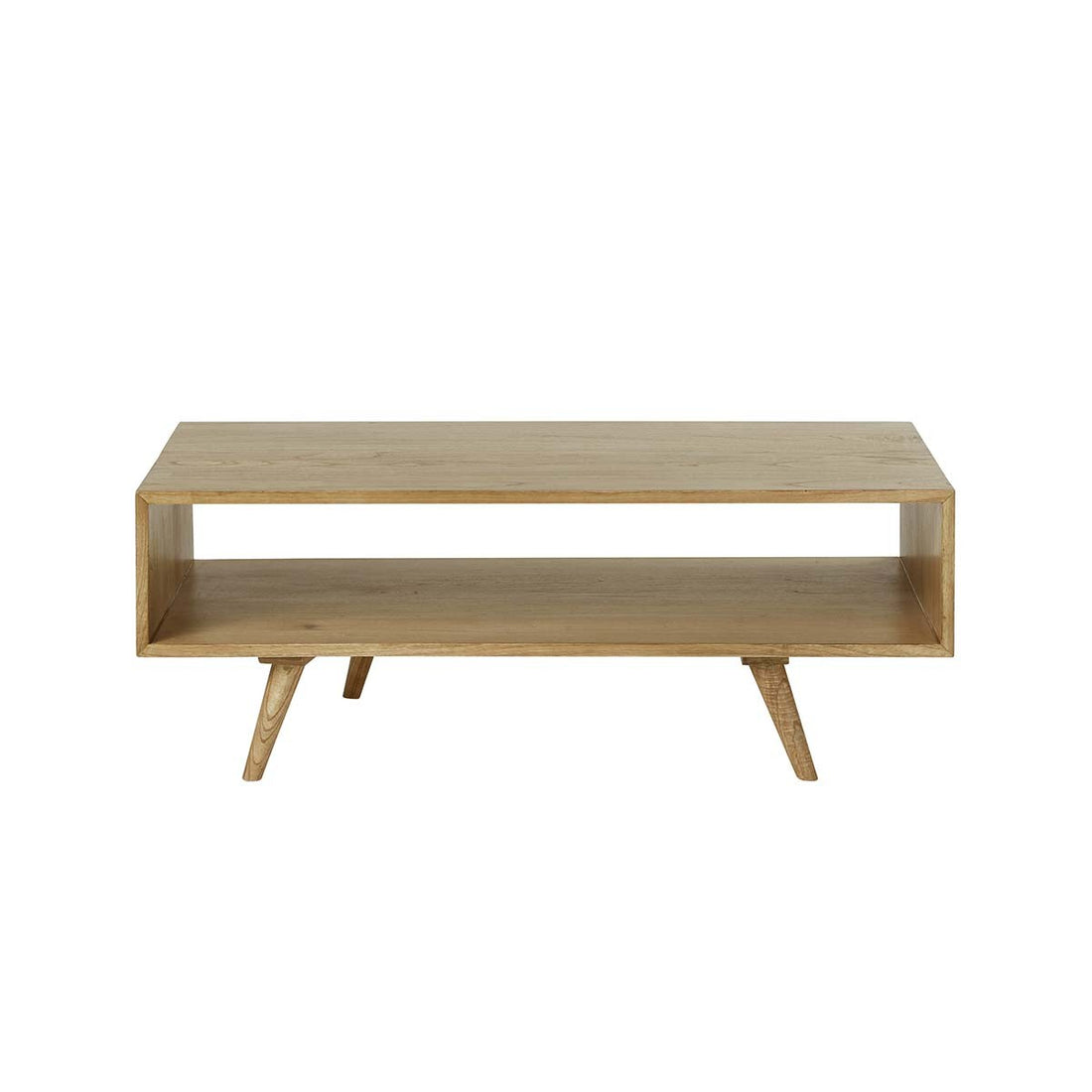 ODDA - Couchtisch aus massivem Mindi-Holz 120 cm 