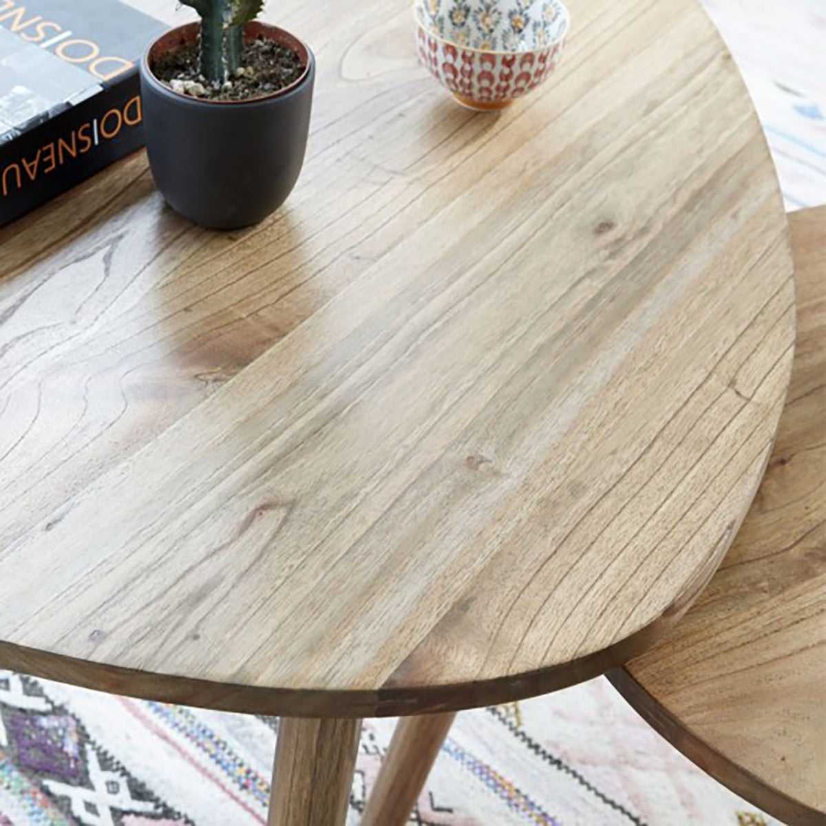 ODDA - Couchtisch aus massivem Mindy 100 cm 
