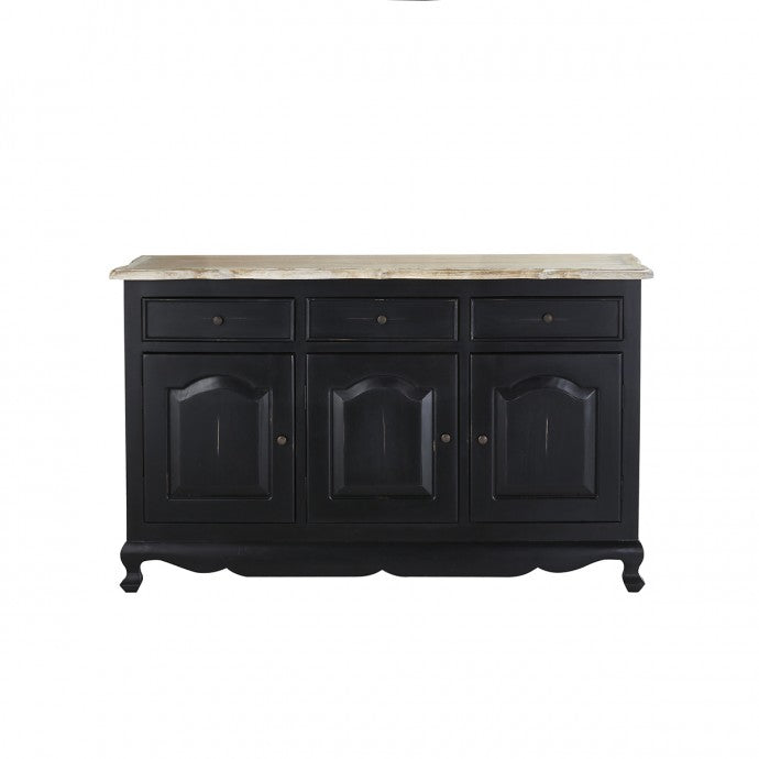 LONDRES - Buffet aus Mahagoni und massivem Teakholz 150 cm 