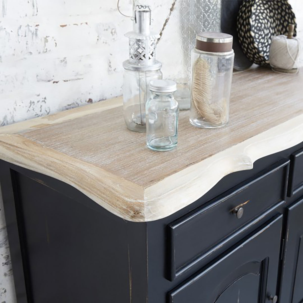 LONDRES - Buffet aus Mahagoni und massivem Teakholz 150 cm 