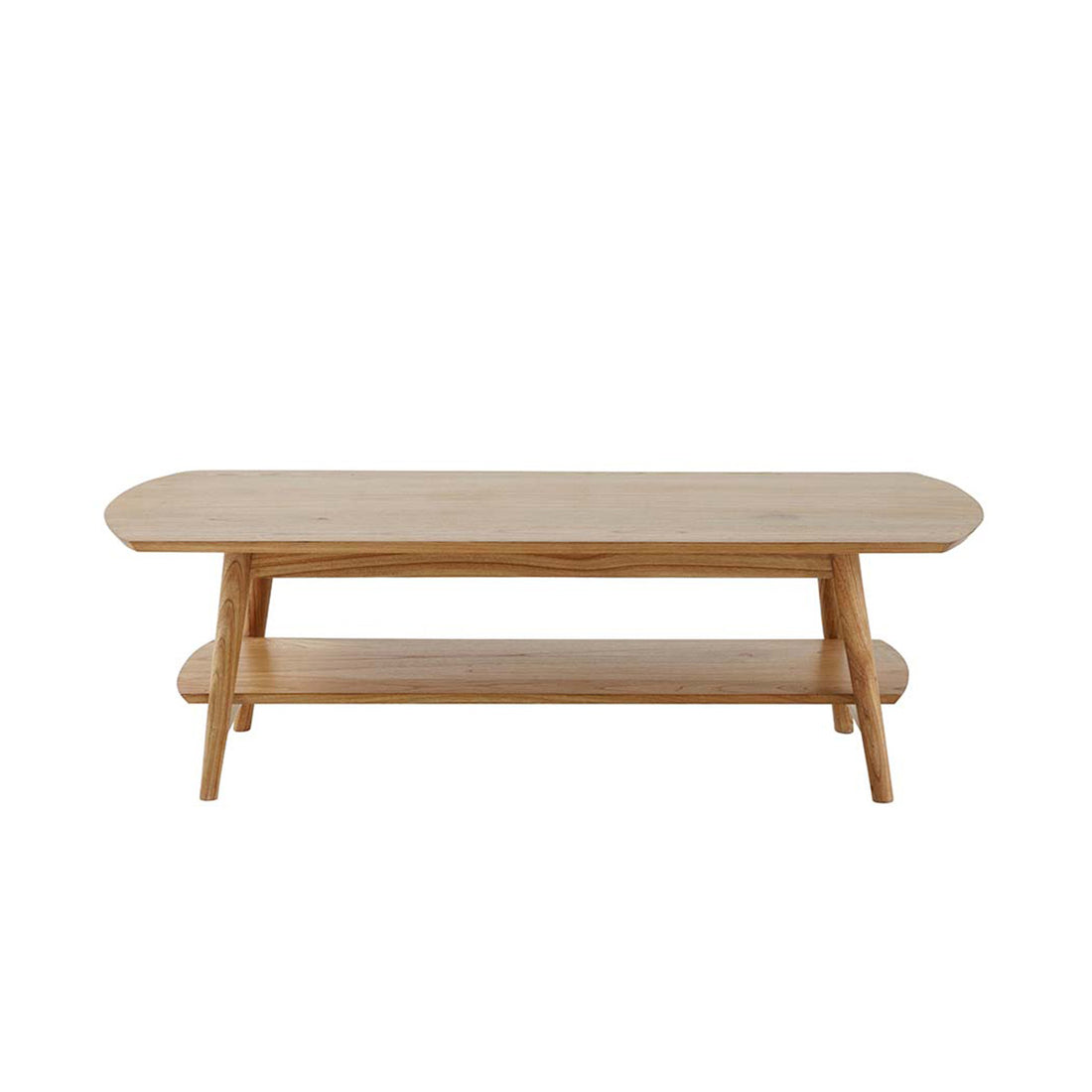 ODDA - Couchtisch aus massivem Mindi-Holz 130 cm 