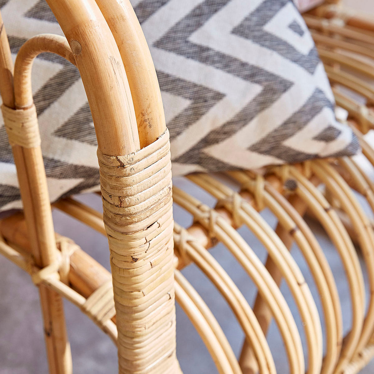 PAOLA - Set aus 2 Rattansesseln Komfort