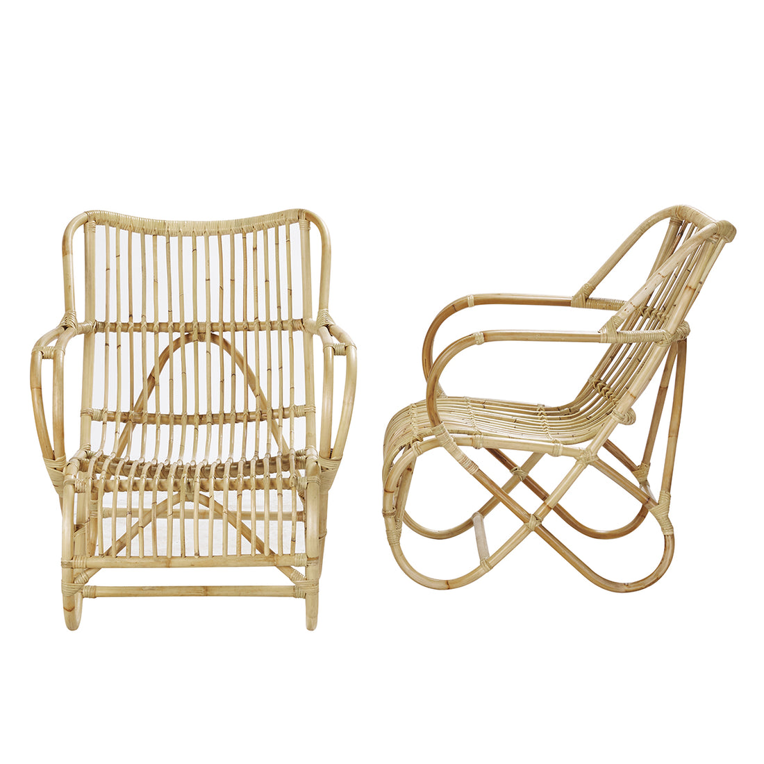 PAOLA - Set aus 2 Rattansesseln 