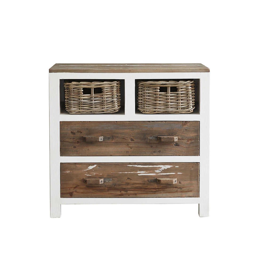 HONFLEUR - Kommode aus recyceltem Massivholz 80 cm 