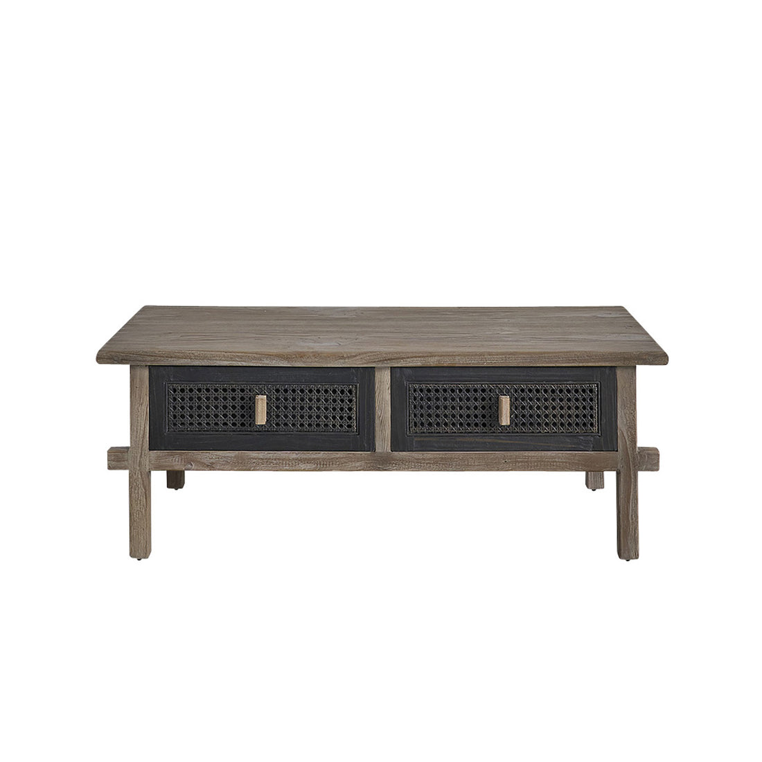 JUNKO - Couchtisch aus recyceltem massivem Holz 110 cm 