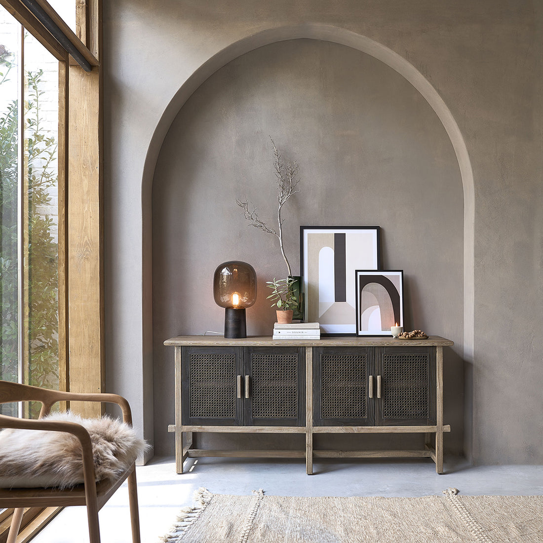 JUNKO - Buffet aus recyceltem Massivholz 173 cm