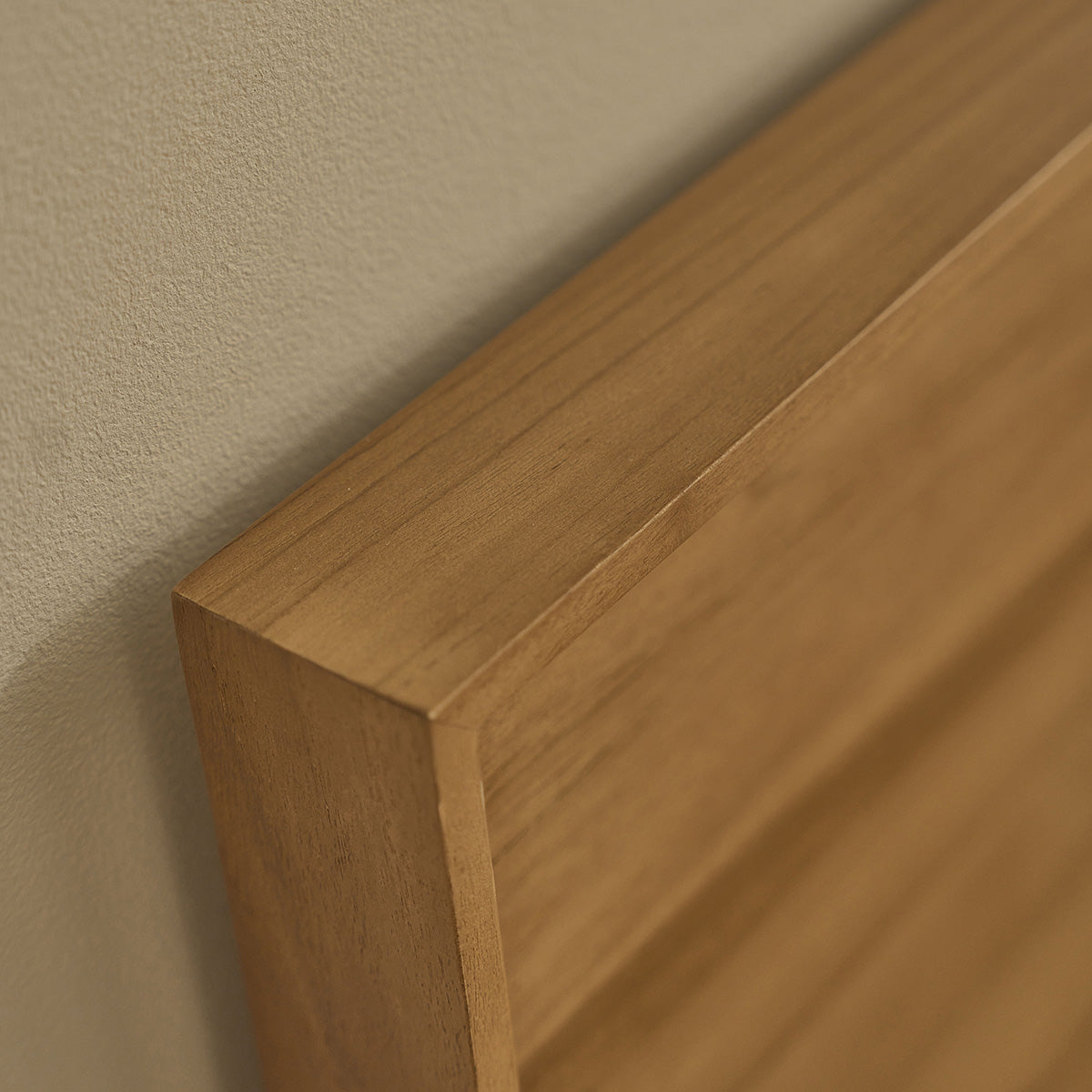 GUSTAVE - Bett aus massivem Teakholz, 180 cm, mit Lattenrost