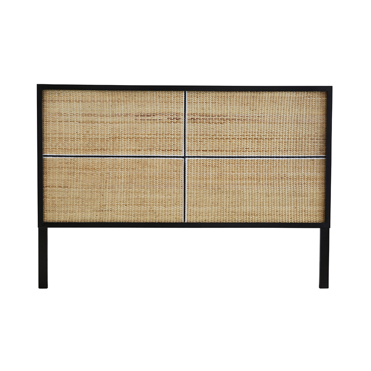 SOHO - Kopfteil aus Rattan und massivem Mindi 160 cm