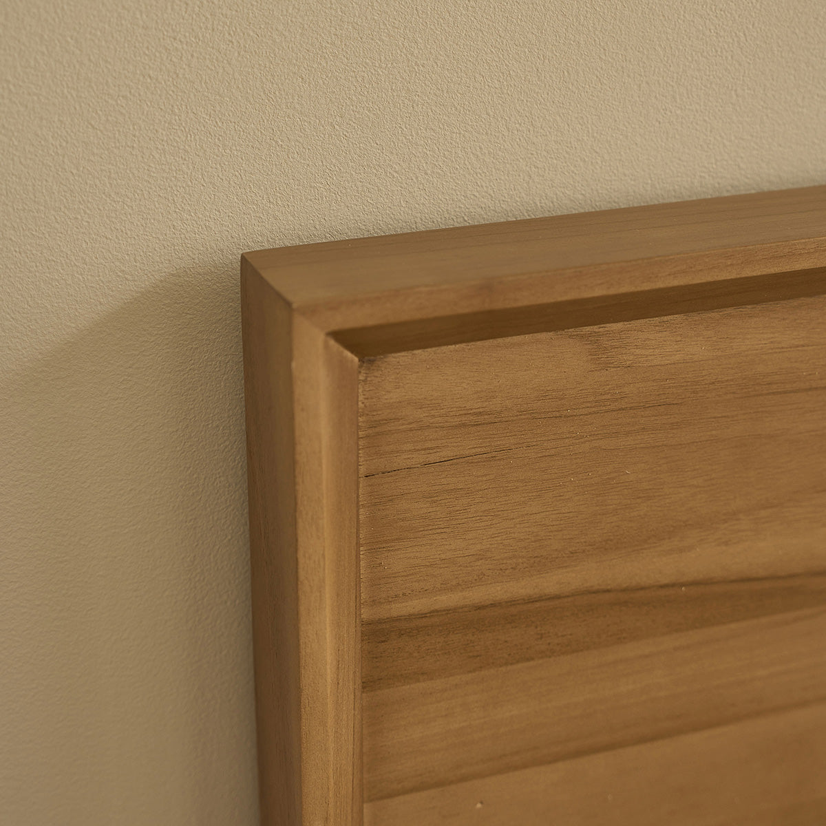 GUSTAVE - Bett aus massivem Teakholz, 180 cm, mit Lattenrost