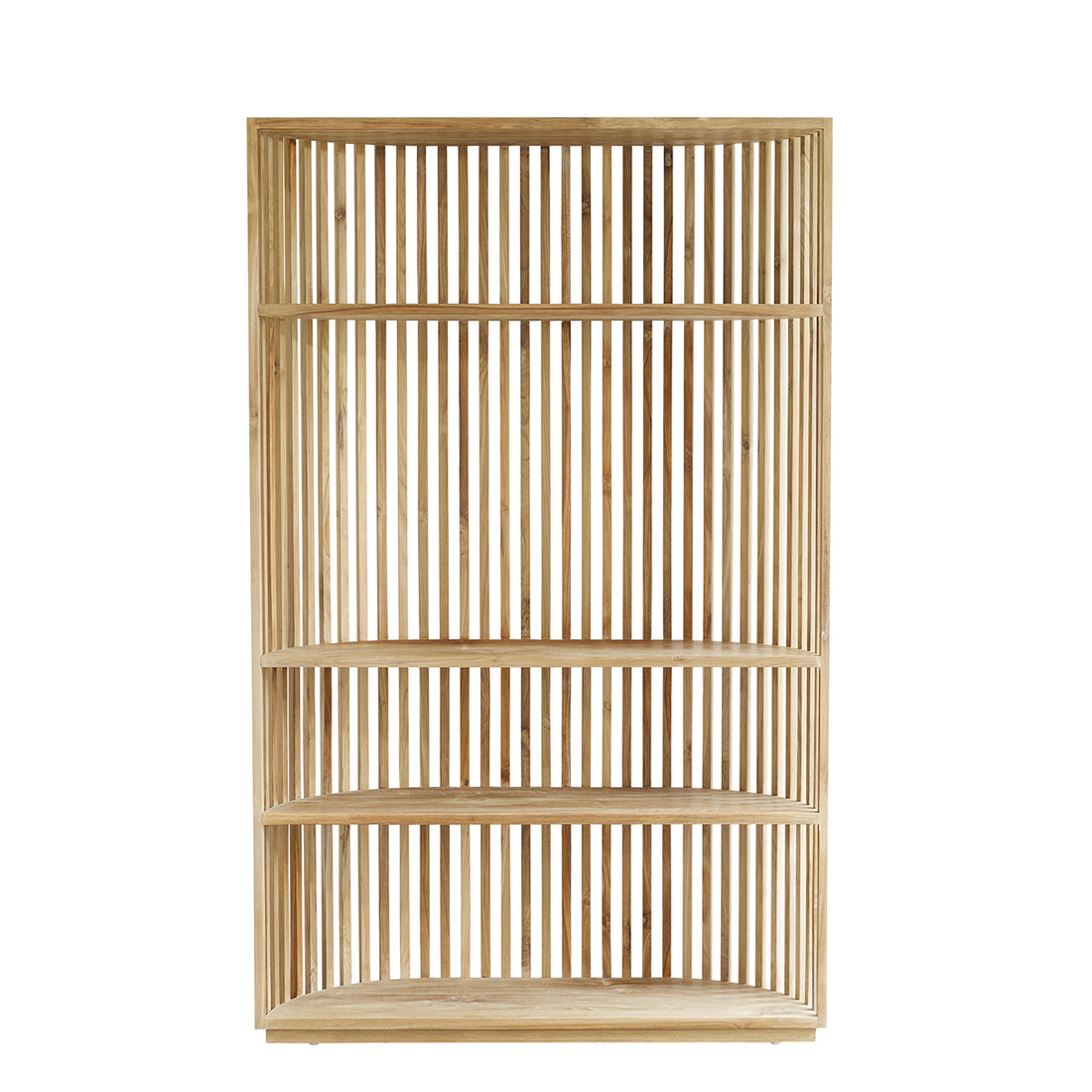 VICTORIA - Bücherregal aus massivem Teakholz 120 cm 
