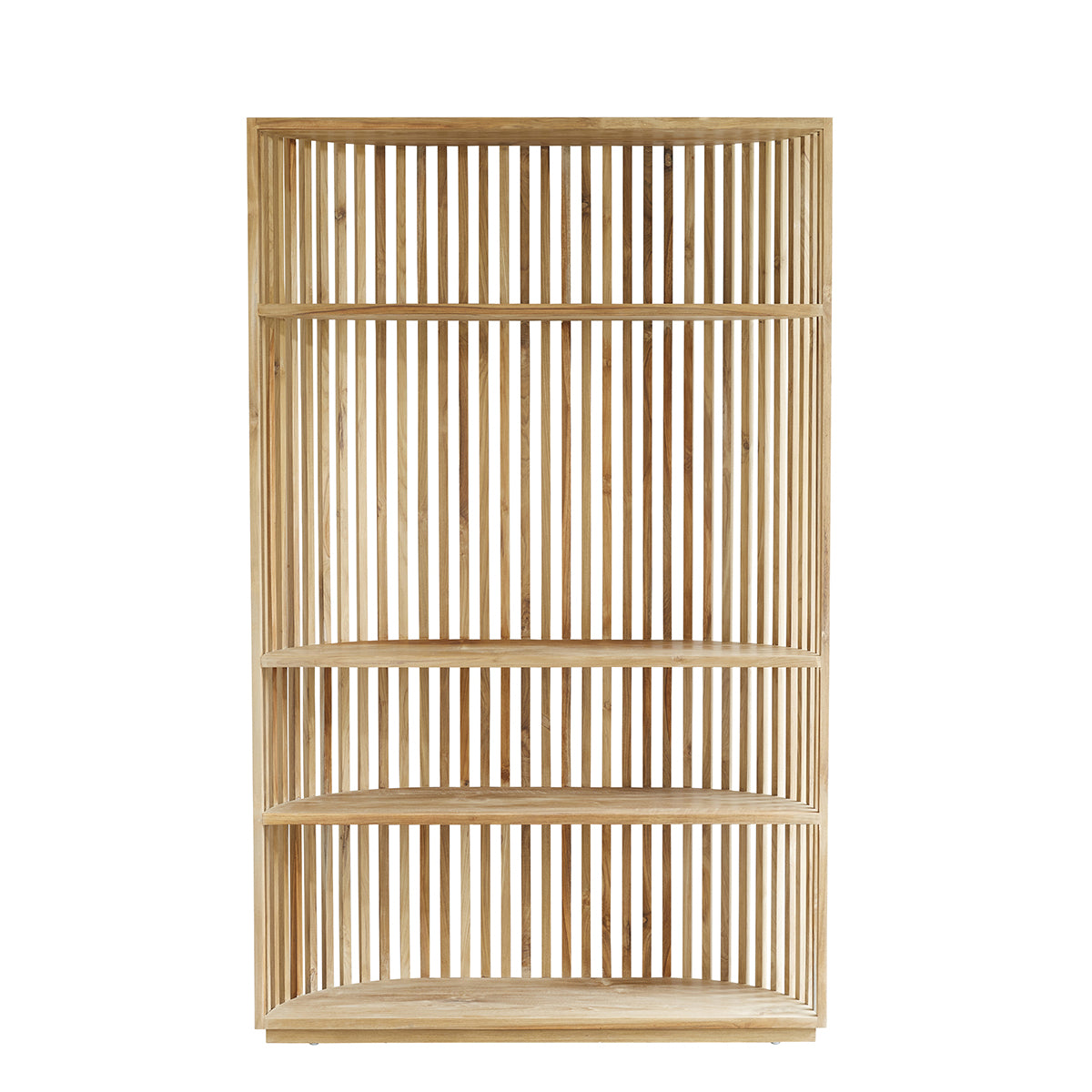 VICTORIA - Bücherregal aus massivem Teakholz, H 195 cm