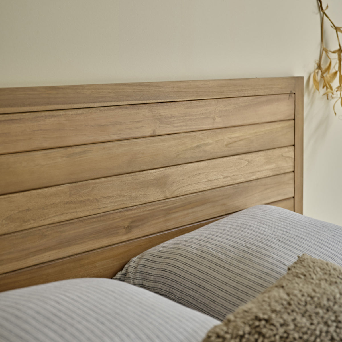 BOSTON - Kopfteil aus massivem Teakholz 160 cm