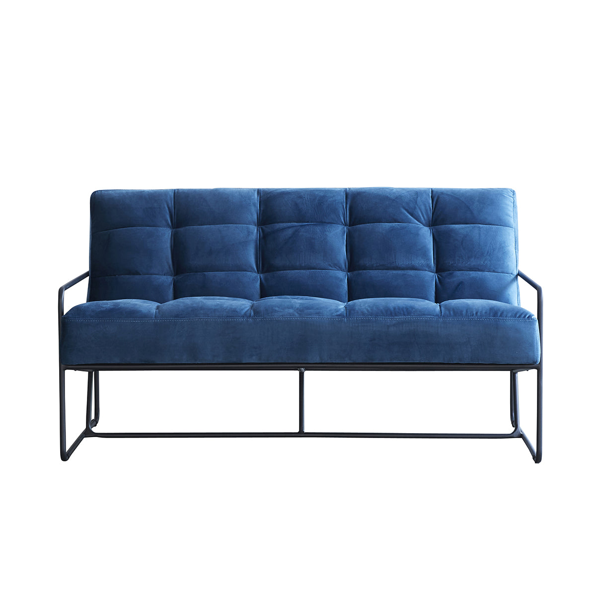 CHELSEA - 2-Personen-Sofa aus blauem Samt 