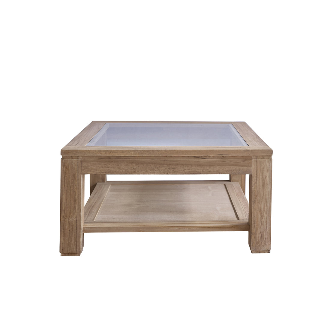 BOSTON - Couchtisch aus massivem Teakholz 80 cm 