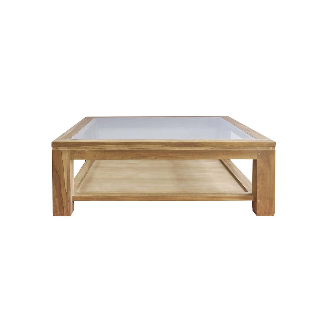 BOSTON - Couchtisch aus massivem Teakholz 120 cm