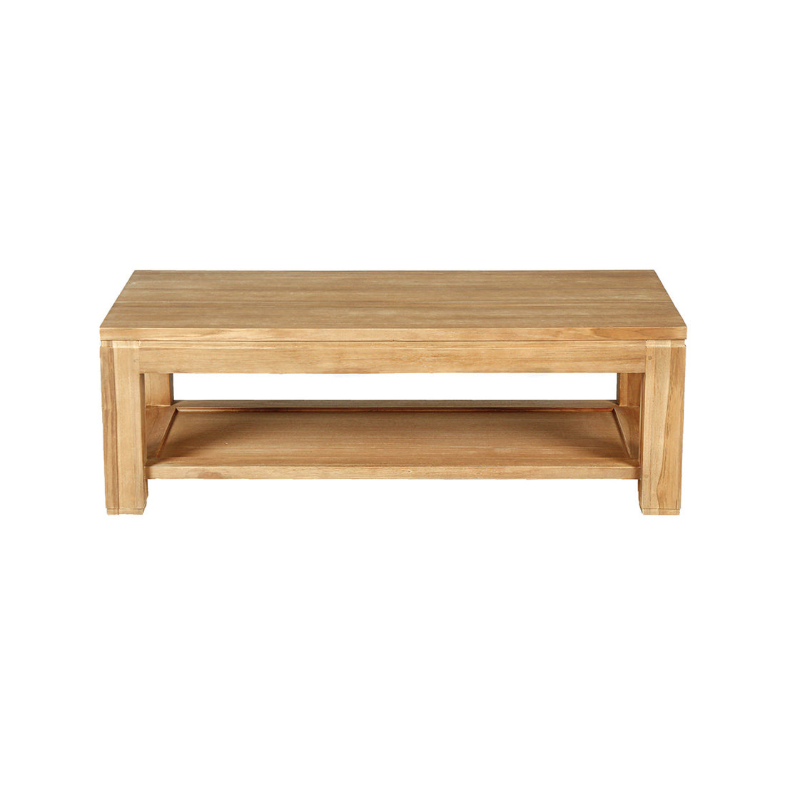 BOSTON - Couchtisch aus massivem Teakholz 120 cm 