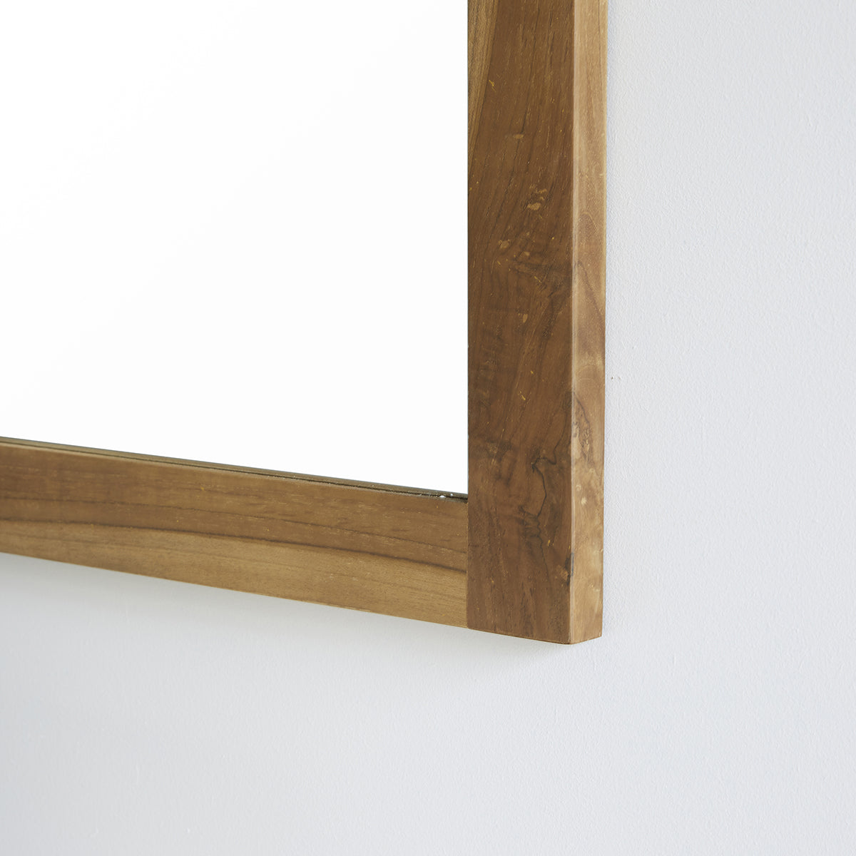 Spiegel aus massivem Teakholz rechteckig 145x80 cm