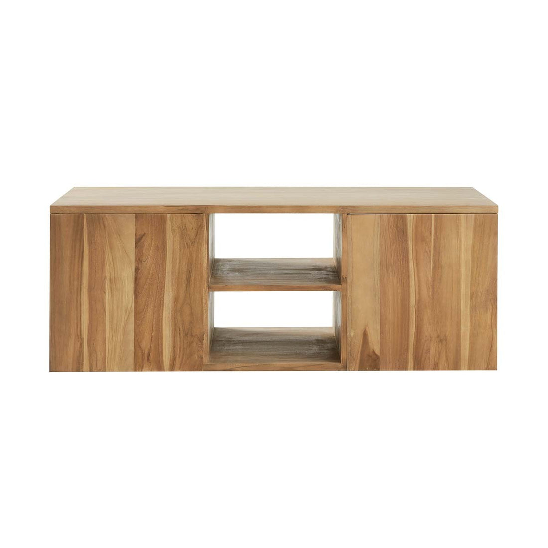 NOA - Waschtischunterschrank aus massivem Teakholz, hängend, 135 cm 