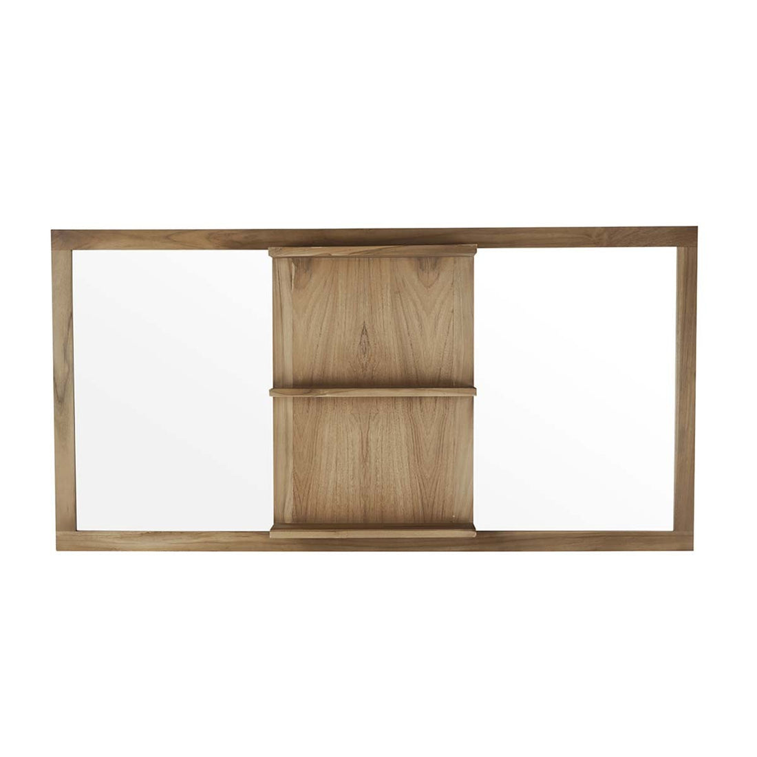 Spiegel aus massivem Teakholz rechteckig 160x80 cm