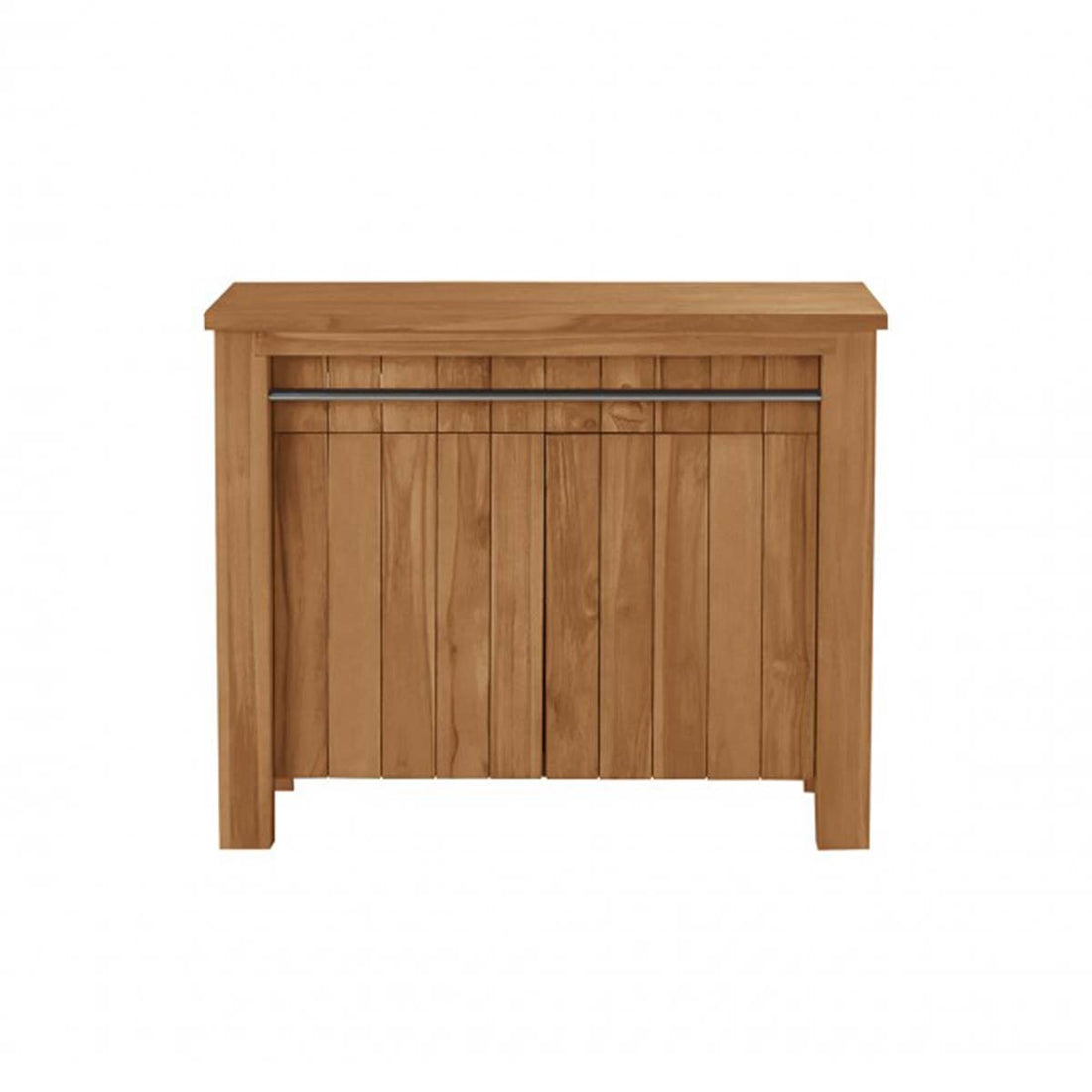 PORTO - Waschtischunterschrank aus massivem Teakholz 102 cm 