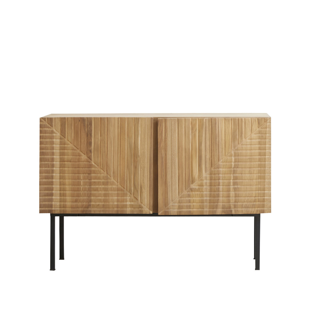 PORTLAND - Buffet aus massivem Teakholz 120 cm 