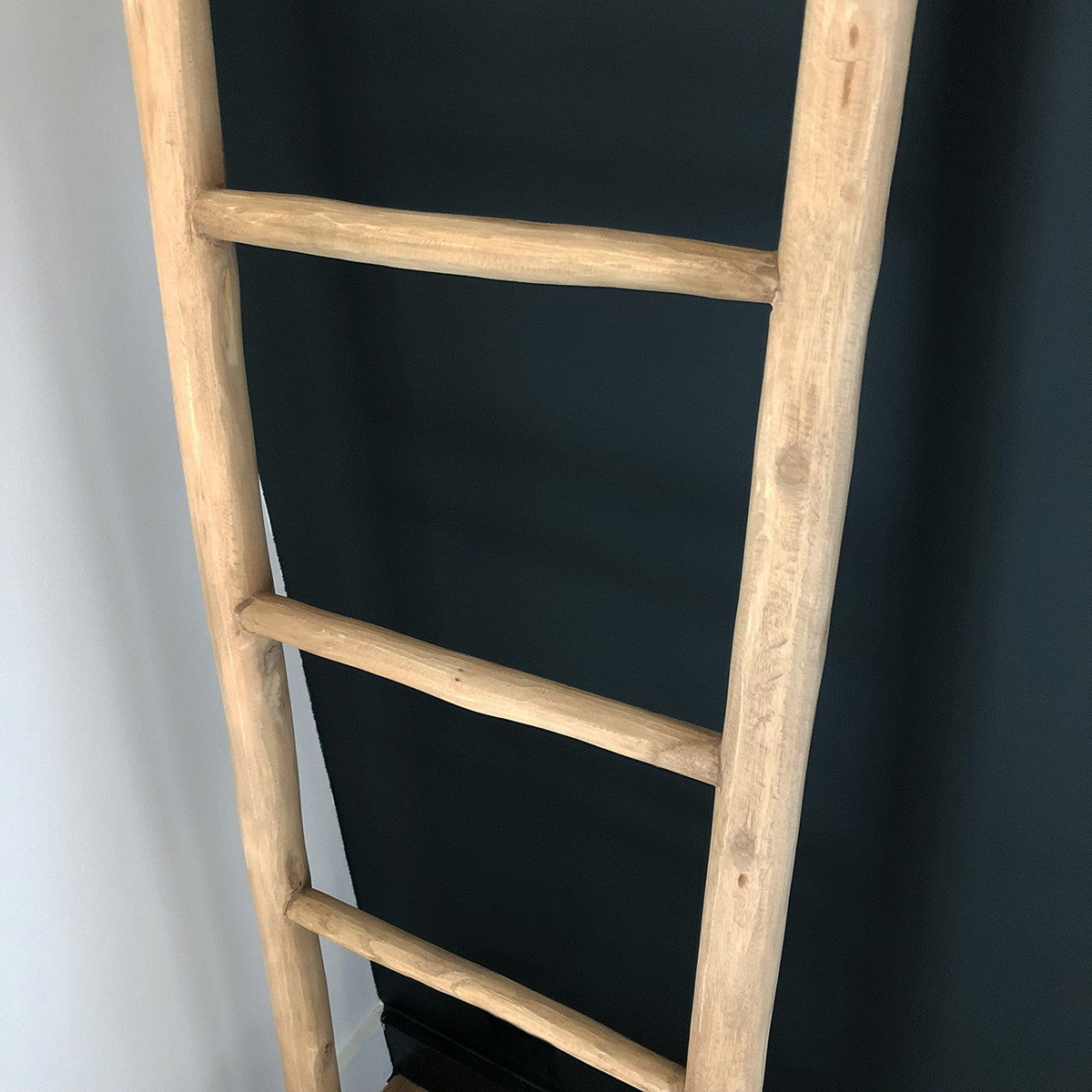 Handtuchhalter-Leiter aus massivem Teakholz 170 cm
