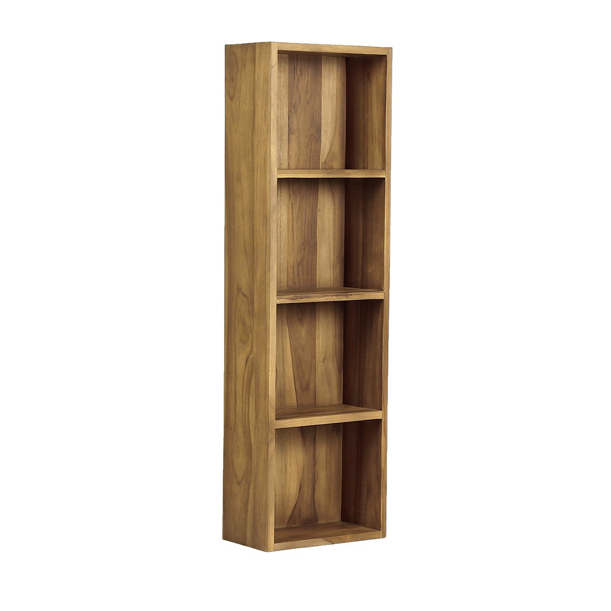 Badezimmersäule aus massivem Teakholz hängend 120 cm