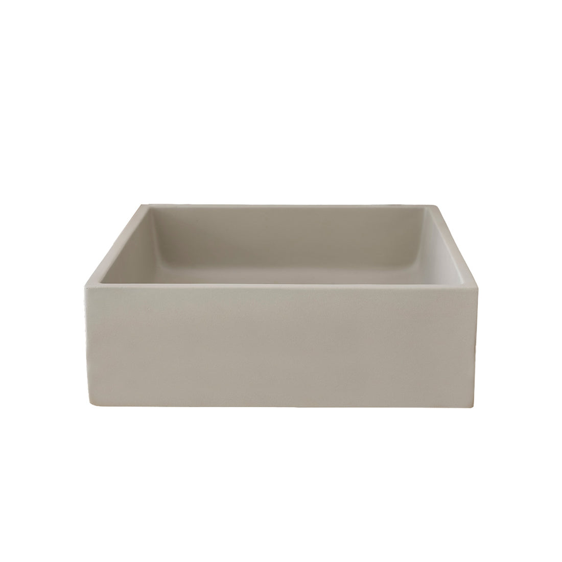 PURE - Betonbecken grau quadratisch 37 cm