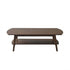 Couchtisch aus massivem Mindy in Walnuss-Finish 130 cm 