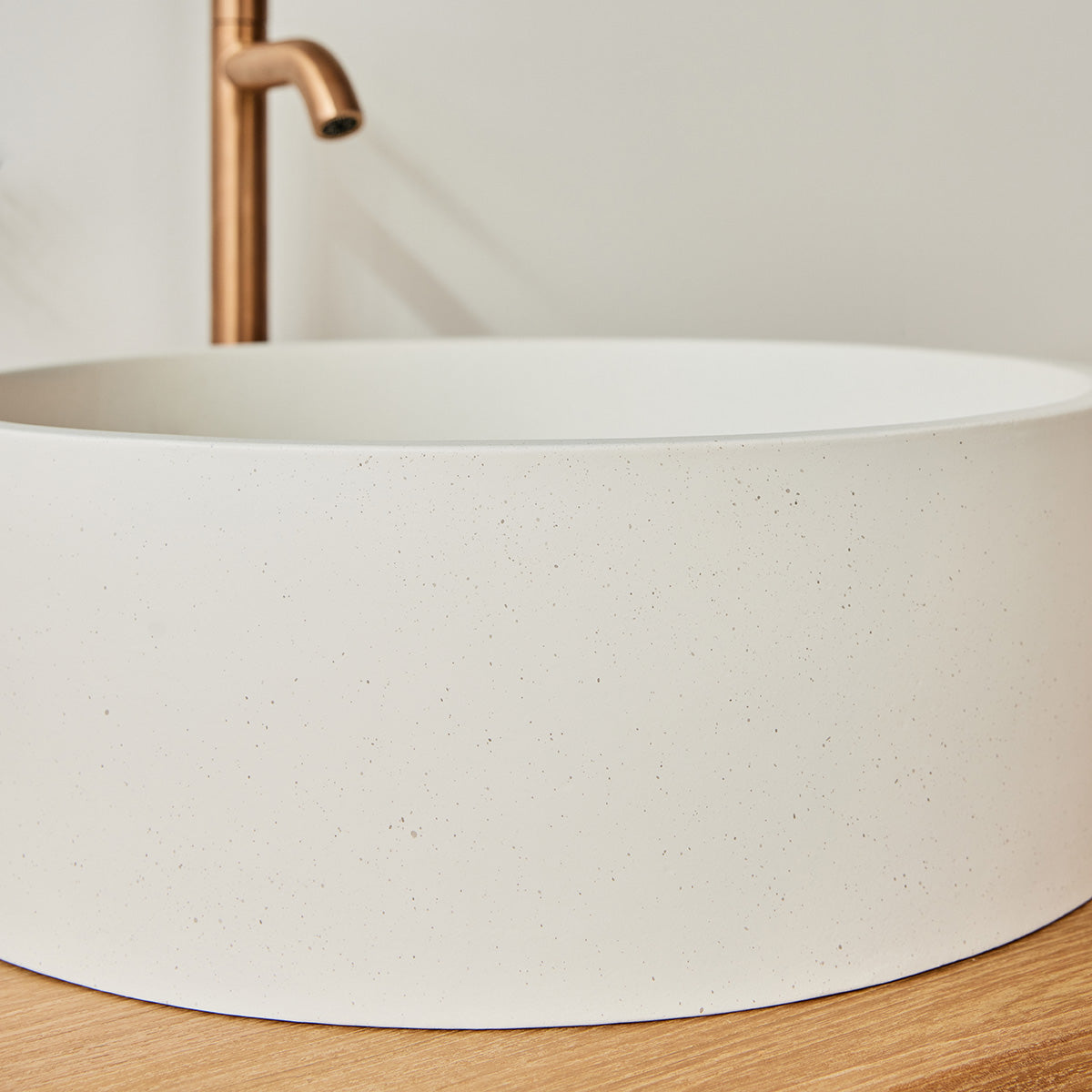 LENA - Betonbecken beige Ø37 cm