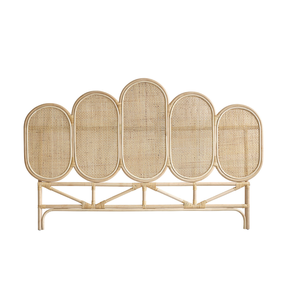 JANE - Kopfteil aus Rattan und Rohrgeflecht 160 cm