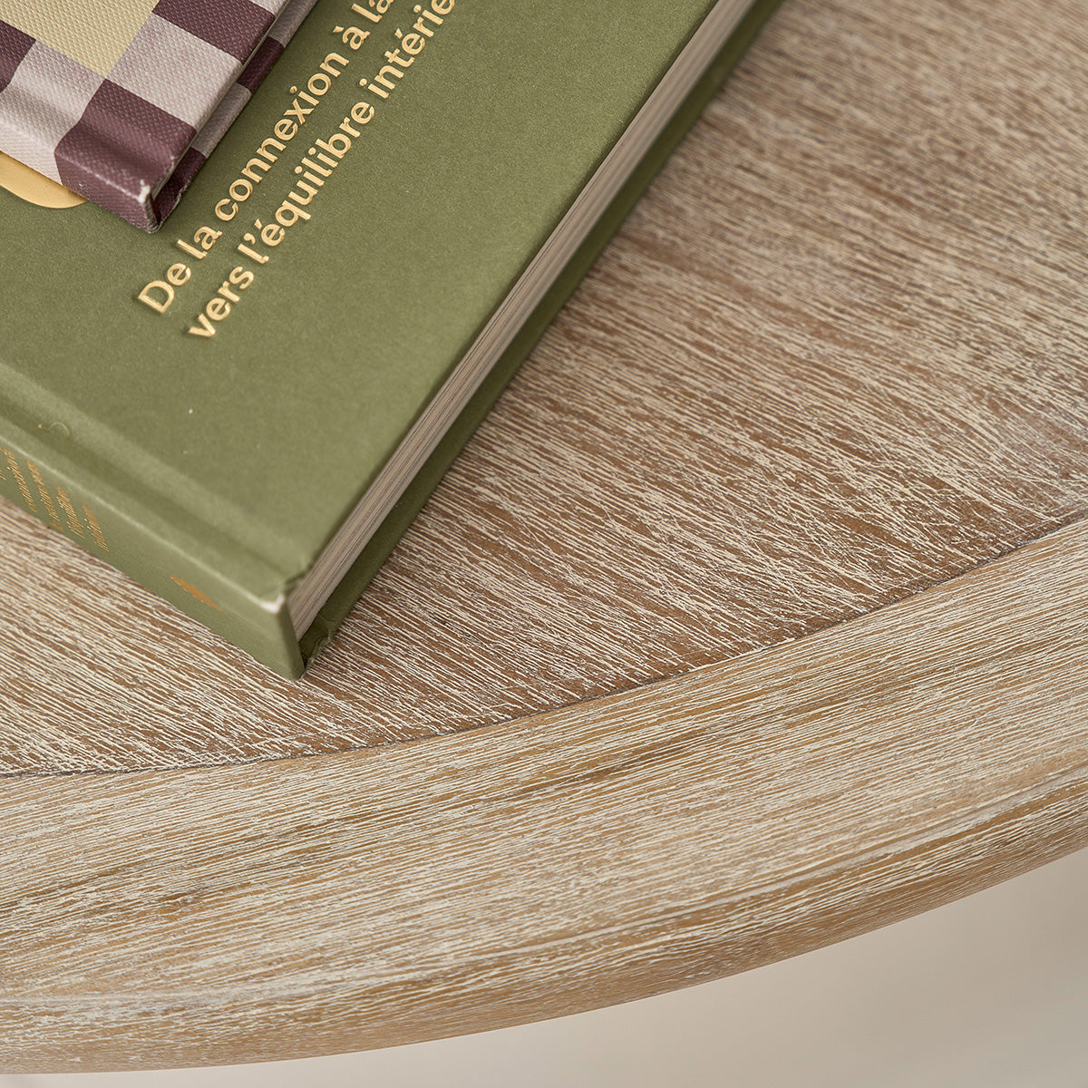 LONDRES - Meuble TV en bois d'acajou et teck blanc 160 cm