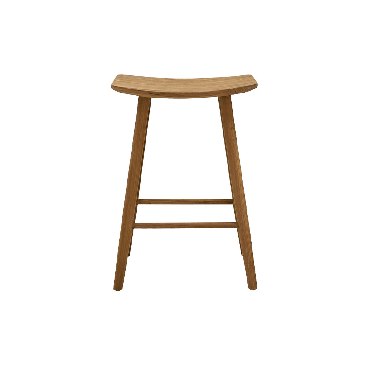 AMBRE - Hocker aus massivem Teakholz 65 cm