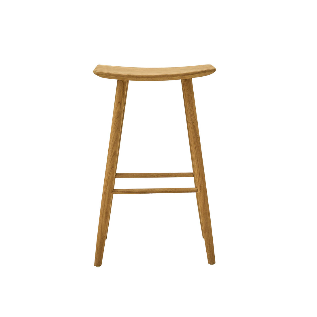AMBRE - Barhocker aus massivem Teakholz 75 cm