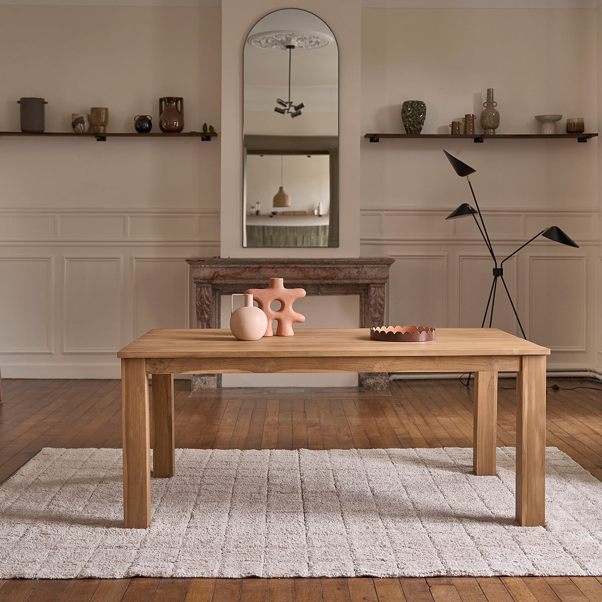 BOSTON - Tisch aus massivem Teakholz 8 pers.