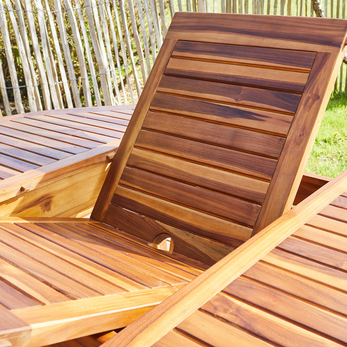 BALI - Ausziehbare Gartenmöbel aus geöltem Teakholz 4/8 Sitze